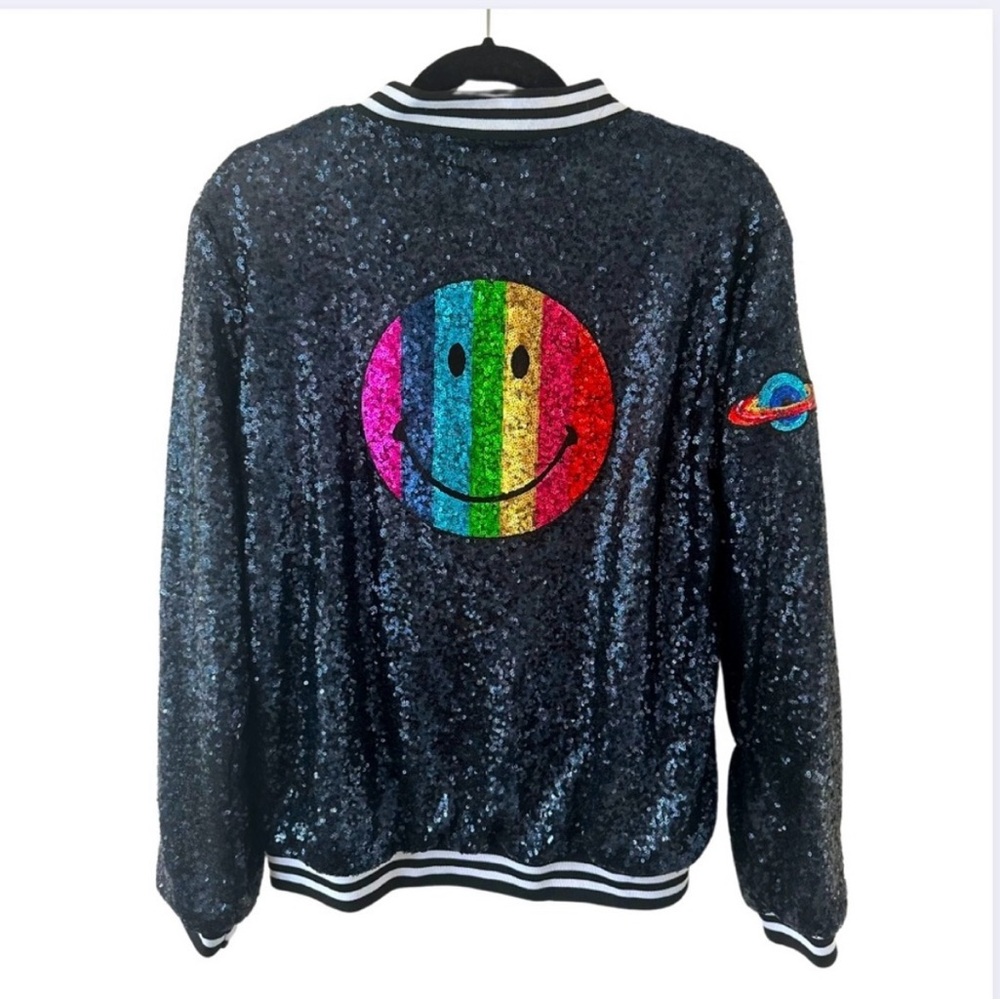 Lola + The Boys Taylor Swift Eras Tour Sequin Bomber Jacket NWOT Women’s Size M